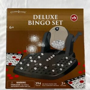 Classic Deluxe Bingo Set - Black and White